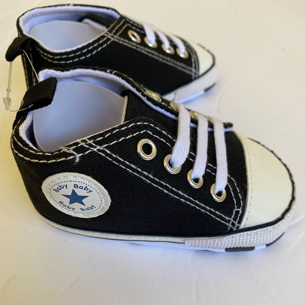 New Unisex Baby Canvas Denim Star High Top Sneaker